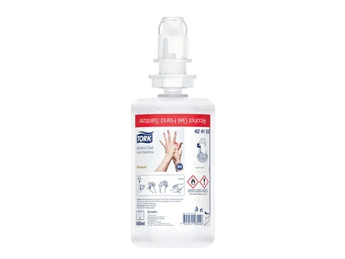 Alcohol gel Tork 424103 S4 voor handdesinfectie ongeparfumeerd 1000ml