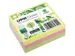 Notes UPM 75x75mm Assorit Jaune Rose Vert Paquet 3x 100 feuilles