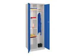 kleding-/wasgoedkast,HxBxD 1800x600x500mm,RAL7035,front RAL5010