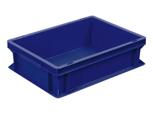 Euronorm Stapelkrat 120x400x300mm 11liter Gesloten Blauw
