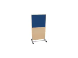 scheidingswand,HxB 1545x800mm,NE-esdoorn,BN6016-blauw