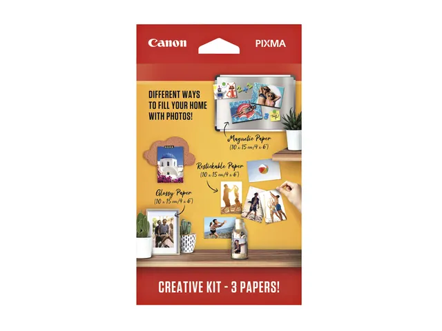 Fotopapier Canon creatieve kit met 3 soorten papier 60 vel