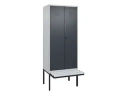 locker voor scheiding van kleding,HxBxD 2120x800x815mm,2vak