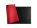 Onderlegger PU 35x60cm zwart/rood