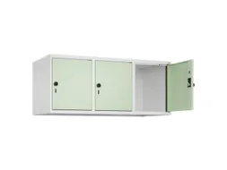 opzetkast,v. locker,3vak.,vak B 400mm,HxBxD 500x1200x500mm