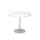 vergadertafel,HxØ 745x1000mm,rond,schotelvoet zilverkleurig,ronde bui
