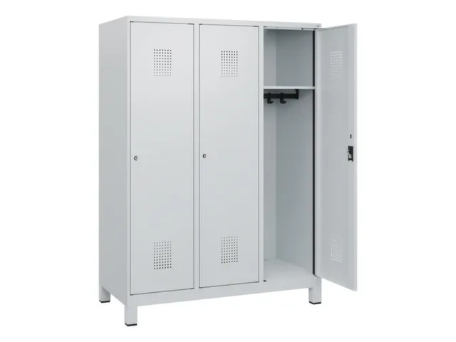 schoollocker,HxBxD 1630x1200x500mm,3vak,vak B 400mm,cil.-slot,voeten