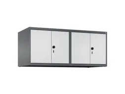 opzetkast,v. locker,4vak.,vak B 300mm,HxBxD 500x1200x500mm,vleugeldeur