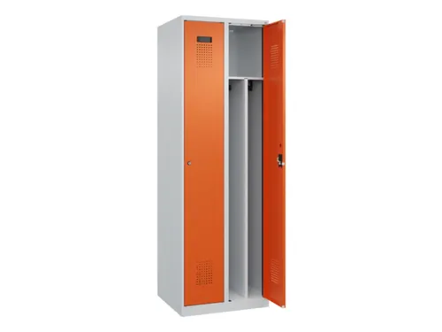 locker voor scheiding van kleding,HxBxD 1850x600x500mm,2vak