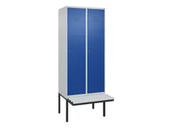 locker voor scheiding van kleding,HxBxD 2120x800x815mm,2vak