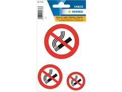 Waarschuwings Etiket Herma 5736 Niet Roken 3 stuks