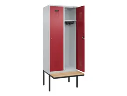 locker met bank,HxBxD 2120x800x815mm,2vak,vak B 400mm,cilinderslot