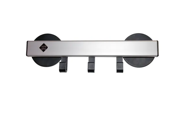 Pro-line Magnetische Wandkapstok 3 haken grijs zwart