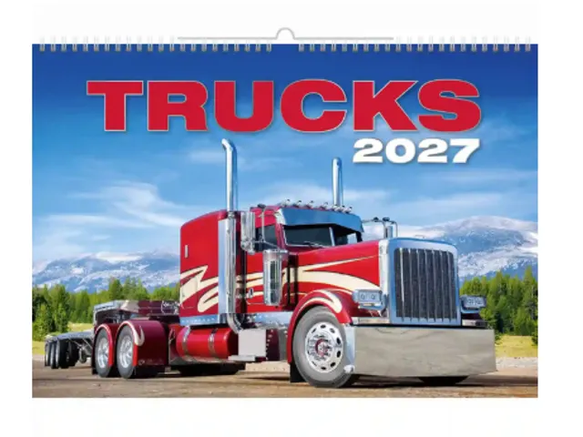 Kalender 2027 Helma 365 31.5x45cm vrachtwagen