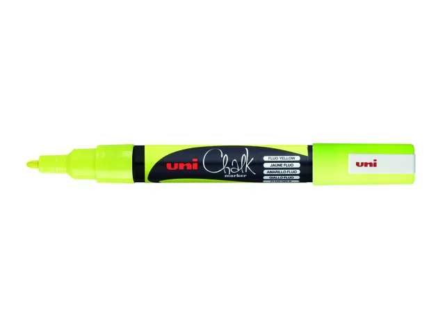 Krijtstift Uni-ball rond 0.9-1.3mm fluor geel