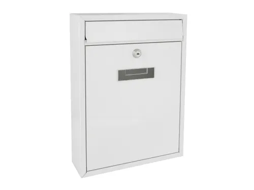 Brievenbus Ibiza Wit met naamplaatje incl. 2 sleutels 36x26x8cm