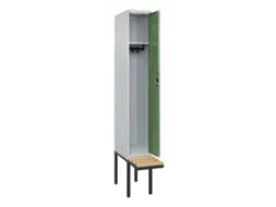 locker met bank,HxBxD 2120x300x815mm,1vak,vak B 300mm,cilinderslot