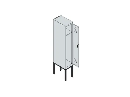 locker,HxBxD 1950x300x500mm,1vak,vak B 300mm,cil.-slot,voetonderstel