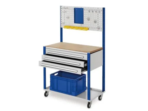 Verrijdbaar Werkstation 1730x1000x500mm Met Geperforeerde Plaat