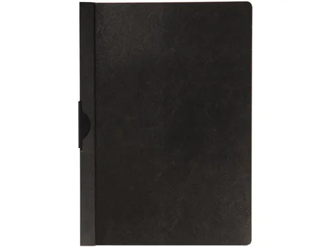 Klemmap PP Met Metalen Clip A4 60 Vel Transparant Zwart