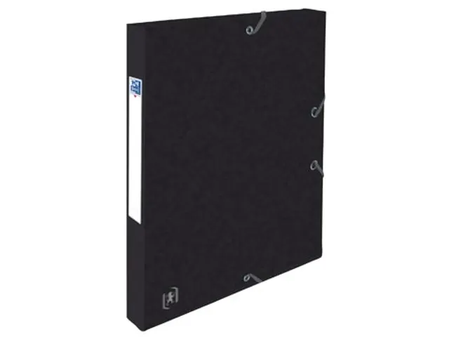 Elba Elastobox Oxford Top File+ A4 Rug 25mm Zwart karton