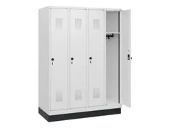 schoollocker,HxBxD 1630x1200x500mm,4vak,vak B 300mm,draaigrendel