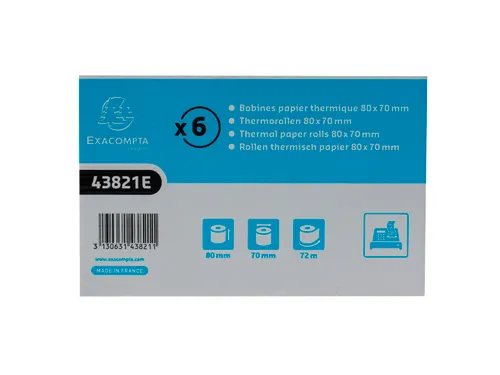 Exacompta Kassarol 80mmx70mmx12 mm 72 Meter 48 Gram