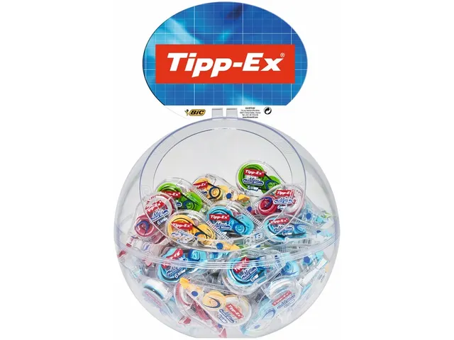 Correctietape Tipp-Ex mini pocket mouse 5mmx6m display à 30 +10 grati