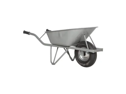 kruiwagen,80l,HxBxD 620x580x1460mm,staal,grijs,lucht-banden