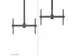 Neomounts CL35-440BL16L Support de plafond pour 1 écran 37-70 inch -
