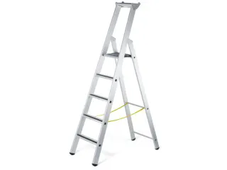 veiligheidsladder,eenzijdig,5treden m. R13-laag,stand H 1,33m - 1