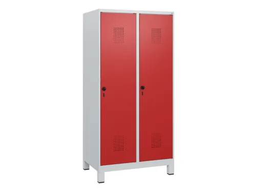 schoollocker,HxBxD 1630x800x500mm,2vak,vak B 400mm,draaigrendel,voeten
