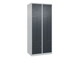 Z-garderobekast,HxBxD 1850x800x500mm,vak B 200/400mm,cil.-slot