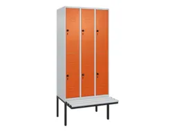Dubbeldekse dekenkist,HxBxD 2120x900x815mm,3x2vak.,vak B 300mm