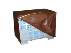 Afdekhoes Gaascontainer 980x1250x850mm Bruin 2 Ritssluitingen