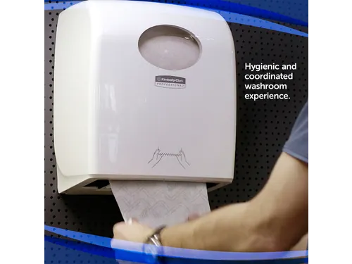 Handdoekroldispenser Kimberly Clark Aquarius Slimroll wit 7955