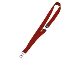 Textielkoord Durable 8137 met karabijnhaak rood