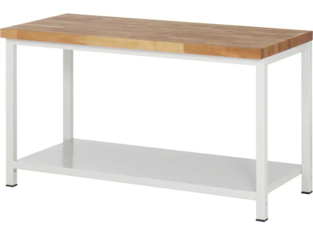 werkbank,HxBxD 840-1040x1500x700mm,beukblad,draagverm. 1250kg