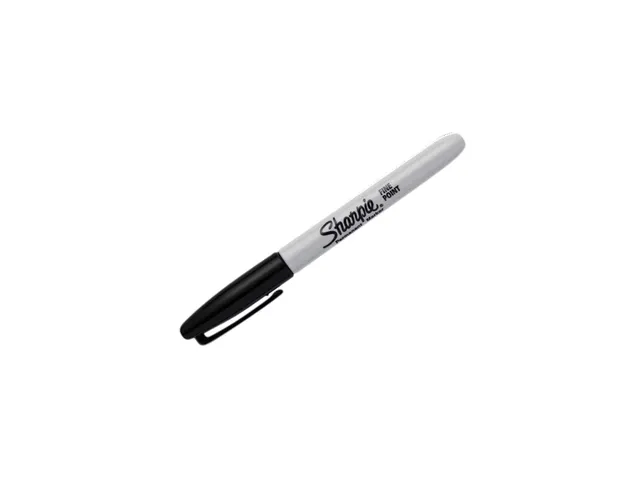 Feutre Sharpie ogive Fin noir blister 2 pièces