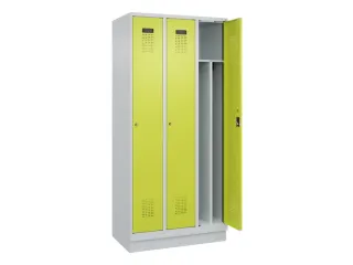 locker voor scheiding van kleding,HxBxD 1950x900x500mm,3vak - 1
