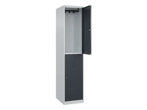 dubbeldekse locker,HxBxD 1850x400x500mm,1x2vak.,vak B 400mm