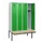 locker met bank,HxBxD 1950x1200x815mm,4vak,vak B 300mm,cilinderslot