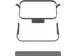 Support sac poubelle Vikan Hygiene pour station mobile HyGo Gris