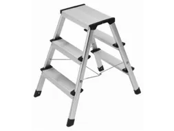 vouwtrapje bordes H 600mm 2x3treden HxBxD 600x445x640mm aluminium