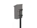 OUTLET Brievenbuspaal gegalvaniseerd staal incl. montagebeugels Zwart