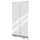 anti-speekselscherm,PET-folie,glashelder,frame aluminium