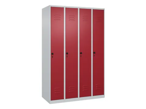 locker voor scheiding van kleding,HxBxD 1850x1200x500mm,4vak