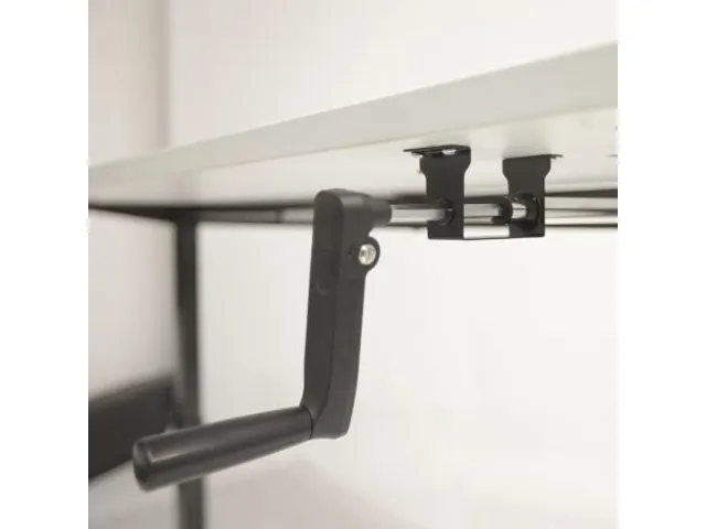 Piètement assis-debout à manivelle Dextro Solo 120-180 Noir