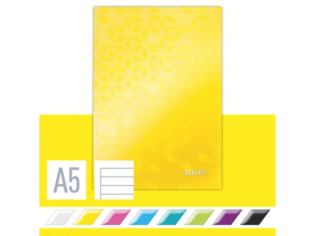 Cahier Leitz WOW A5 ligné jaune