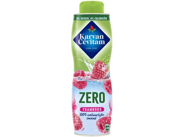 Karvan Cévitam framboos Zero siroop fles van 60cl 0% suiker